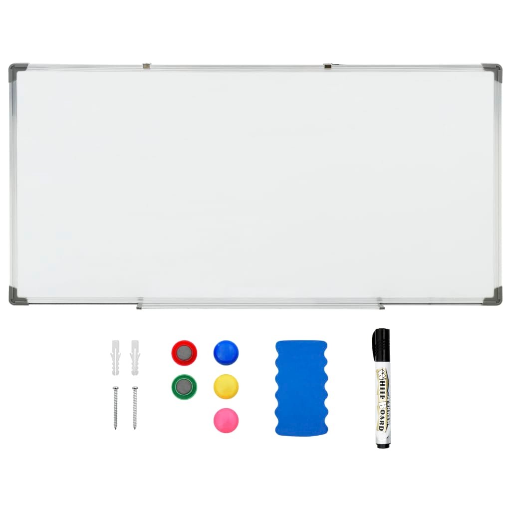 Magnetic Dry-erase Whiteboard White 120x60 cm Steel